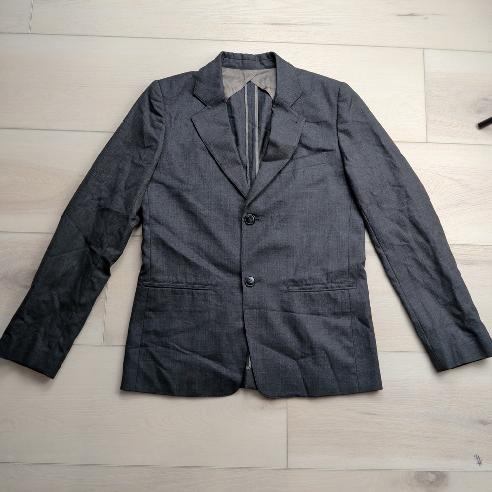 APC Rue Madame Paris Wool Cashmere Blazer Sport Coat Jacket Mens Small 38R Gray